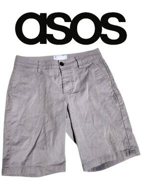 Asos chino shorts Gray Size XS Slim Fit W 28" x 71 cm  Makes a great Easter bask